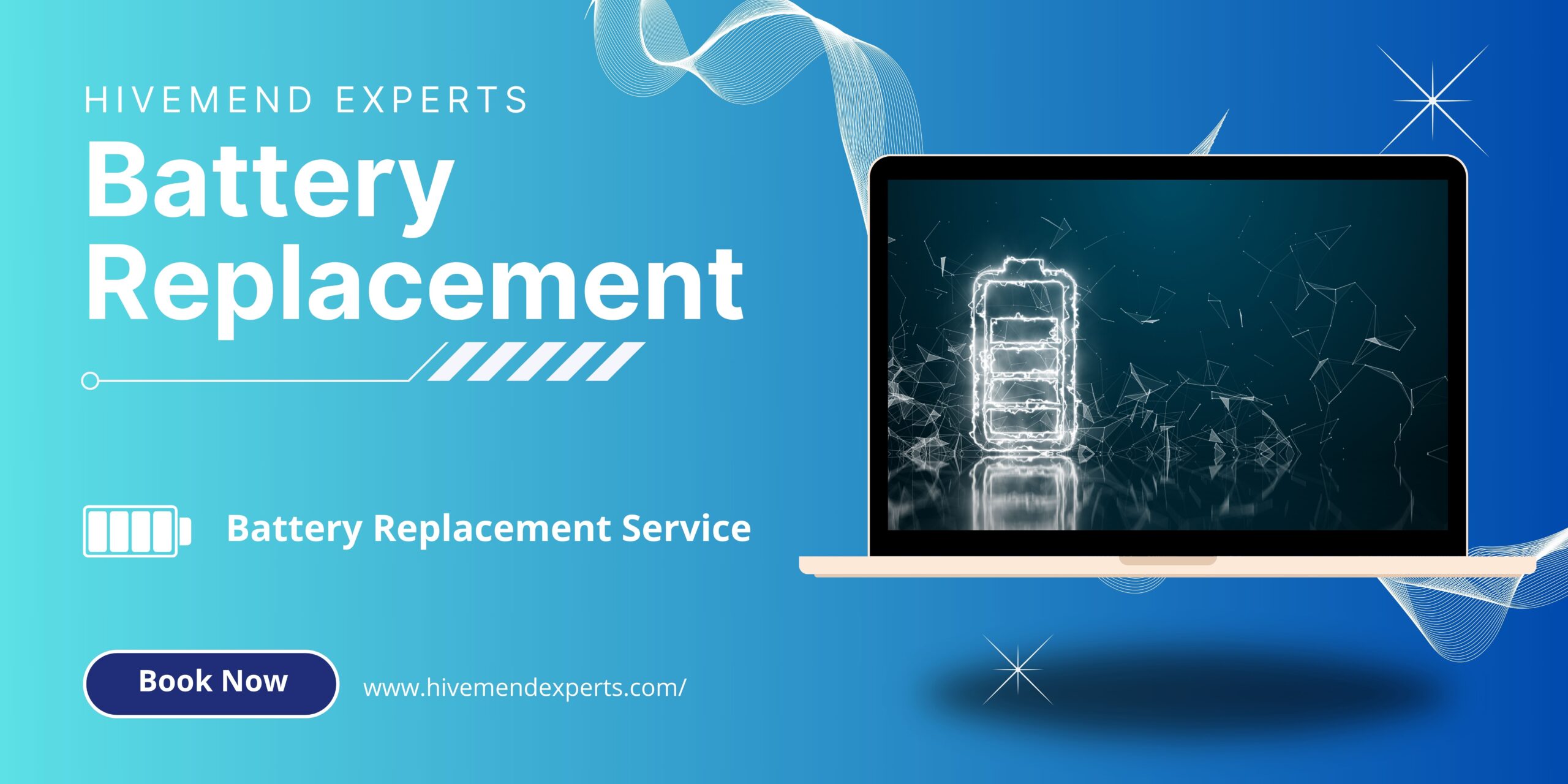 Laptop Battery Replacement Service by HIvemend Experts